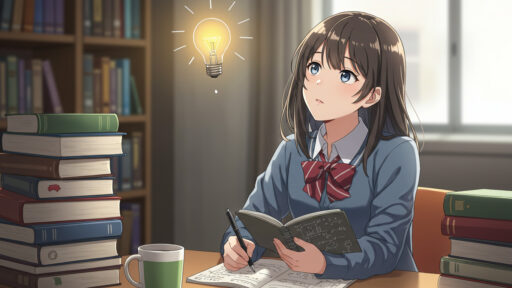 女子高校生が考えている姿の画像