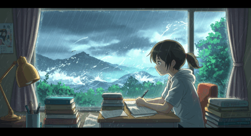 嵐のイラスト画像