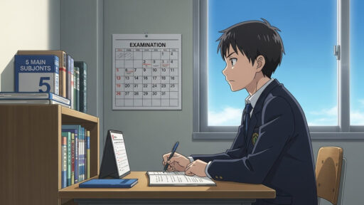 中2から受験を意識した勉強を模索する男子中学生の画像